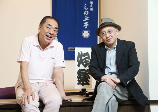 三遊亭好楽（左）と吉川潮（Ｃ）日刊ゲンダイ