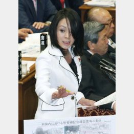 ヘイト集団にこびを売り（杉田議員）（Ｃ）共同通信社