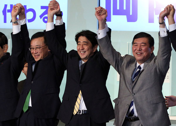 12年の総裁選　36都道府県で石破氏に負けた（Ｃ）日刊ゲンダイ