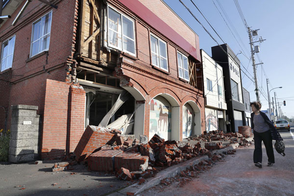 最大震度７を記録した北海道の地震（Ｃ）共同通信社