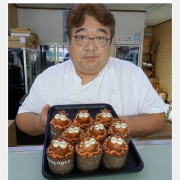 しゃこちゃんケーキは２５０円とリーズナブル（Ｃ）日刊ゲンダイ