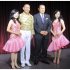 （左から）斉藤巴美、真島茂樹、松平健、斉藤林子（Ｃ）日刊ゲンダイ