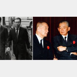 渡辺広康社長は政界の“タニマチ”と言われていた（右は左から、金丸信と竹下元首相））／（Ｃ）日刊ゲンダイ