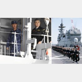 「いずも」は空母化（同艦の視察に訪れた岩屋防衛相＝左）／（Ｃ）共同通信社