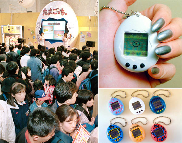 97年東京おもちゃショーの「たまごっち」コーナーは入場制限されるほどの人気（Ｃ）共同通信社