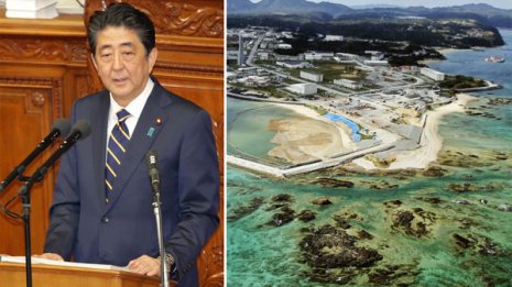 首相演説「沖縄に寄り添う」消え…辺野古新工事を強行着手