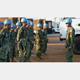 現在は国連南スーダン派遣団司令部に４人だけ（写真は2016年）／（Ｃ）共同通信社