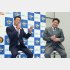 阪神戦の解説も注目を集めそうだ（左が金本氏、右が真中氏）／（Ｃ）日刊ゲンダイ