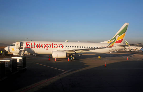 エチオピア航空の「ボーイング７３７ＭＡＸ８」（Ｃ）ロイター
