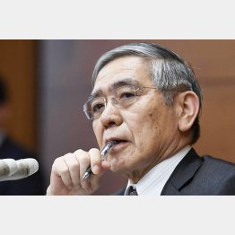 これだけ敗北しても「景気回復基調」と言い続ける政府と黒田日銀総裁／（Ｃ）日刊ゲンダイ