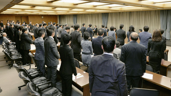 賛成多数でヘイトスピーチ抑止の条例が可決した大阪市議会（Ｃ）共同通信社