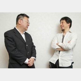 吉川圭三氏（左）とひろゆき氏（Ｃ）日刊ゲンダイ
