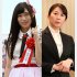 山口真帆（左）とＮＧＴ４８劇場支配人の早川麻衣子氏（Ｃ）日刊ゲンダイ