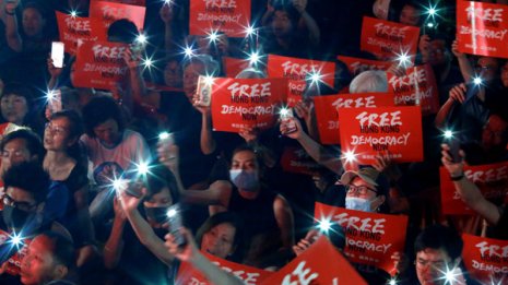 香港抗議デモ再結集 G20大阪サミットに照準合わせアピール