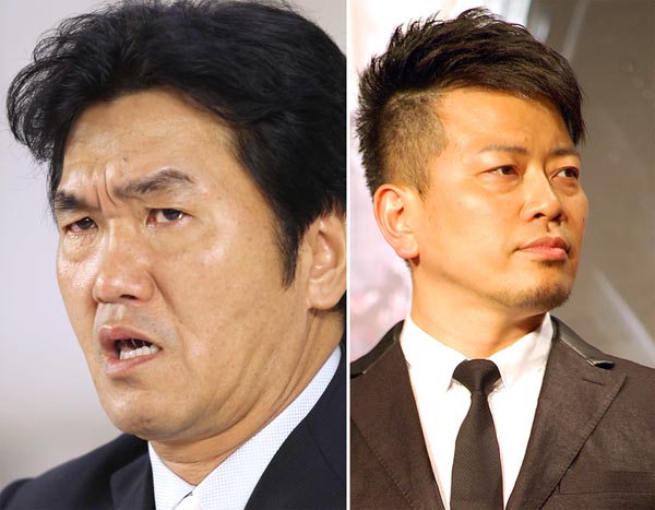 島田紳助（左）と宮迫博之（Ｃ）日刊ゲンダイ