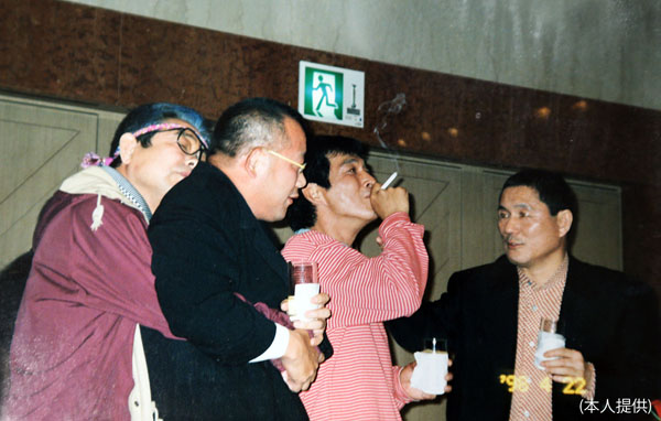 左から立川談志師匠、笑福亭鶴瓶、明石家さんま、ビートたけし（提供写真）