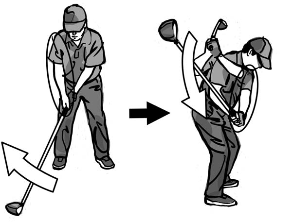 クラブは右手で上げて左手で下ろす ゴルフ 日刊ゲンダイdigital