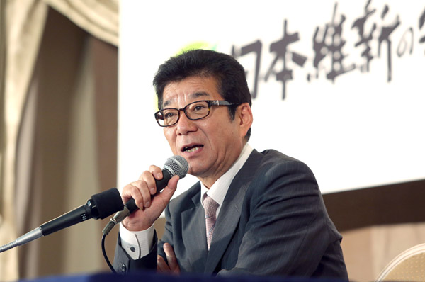 「日本維新の会」代表の松井一郎大阪市長（Ｃ）日刊ゲンダイ