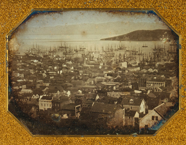 1850年前後のサンフランシスコ港（Ｃ）World History Archive／ニューズコム／共同通信イメージズ