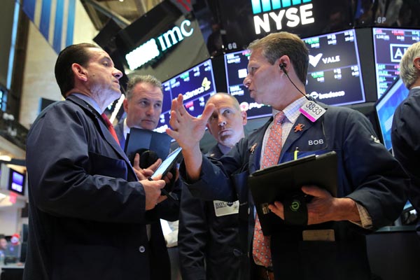 株高が続くニューヨーク証券取引所（Ｃ）ロイター