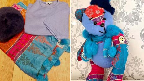 故人の服でクマの縫いぐるみを作る21歳の英国女性に大注目