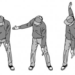 左手は残して右手だけ…頭がじっとしたままトップが決まる