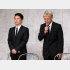 記者会見に臨む宮迫博之（左）と田村亮（Ｃ）日刊ゲンダイ