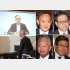昨年4月の動画では実名が伏せられた（左から時計回りで菅義偉氏、世耕弘成氏、今井尚哉氏、甘利明氏）（Ｃ）日刊ゲンダイ