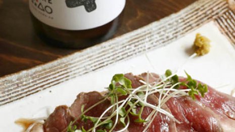 【合鴨のタタキ 柚子風味】焼いた時間と同じだけ休ませる