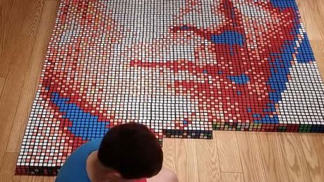 超能力!失読症少年がルービックキューブで描いたものは…