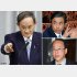 トンデモナイ「言い訳」を展開する菅官房長官（右は上から、柳瀬元首相秘書官と和泉首相補佐官）／（Ｃ）日刊ゲンダイ