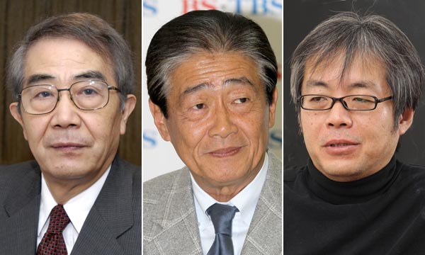左から田中秀征、関口宏、青木理（Ｃ）共同通信社