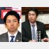 小泉進次郎環境相（左）とIR汚職事件で強制捜査を受けた白須賀貴樹議員（Ｃ）日刊ゲンダイ