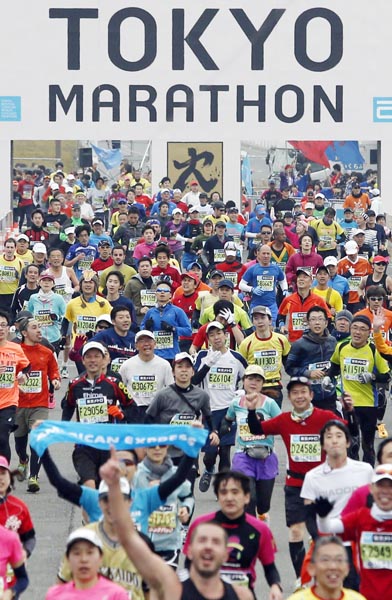 東京マラソンは人の波（Ｃ）日刊ゲンダイ