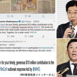 10億円でWHOに圧力か 船内の新型肺炎感染者「日本」と区別