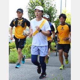 2019年の「24時間マラソン」で走る水卜麻美アナウンサー（Ｃ）日刊ゲンダイ