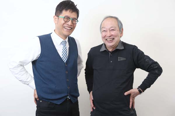 生物学者の池田清彦さん（右）と”Dr.名越”こと名越康文さん（Ｃ）日刊ゲンダイ