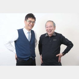 生物学者の池田清彦さん（右）と”Dr.名越”こと名越康文さん（Ｃ）日刊ゲンダイ