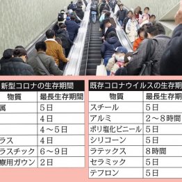 ドアノブや貨幣…物質表面でのウイルスの生存期間は？