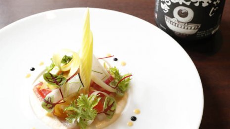 【さつま黒酢ブリとかぶのエミュルション】盛り付けにコツ