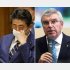 安倍首相とIOCのバッハ会長（Ｃ）日刊ゲンダイ