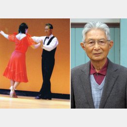 長谷部邦也さん（右）は定年後に社交ダンスを始めた（提供写真）