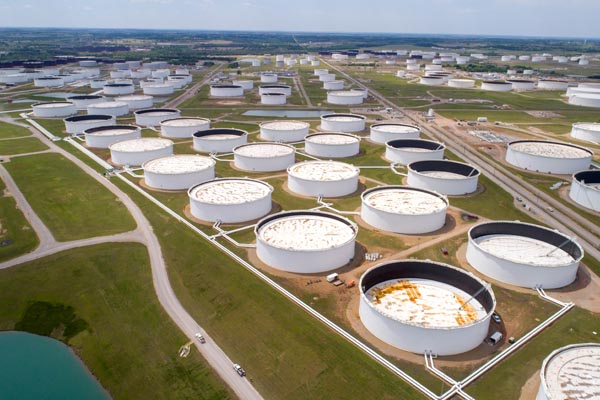 米オクラホマ州クッシングの原油貯蔵庫（Ｃ）ロイター