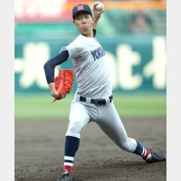 多彩な変化球をきちんと制球できる横浜の松本隆之介投手（C）ホームラン