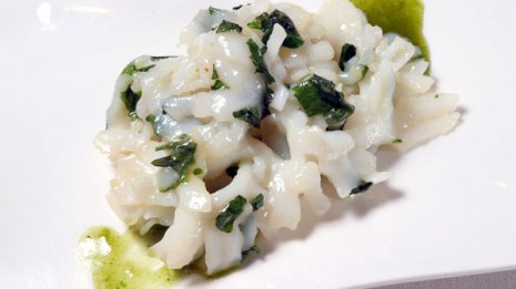 【イカの大葉炒め】イカの濃厚な甘味と爽やかな大葉の風味