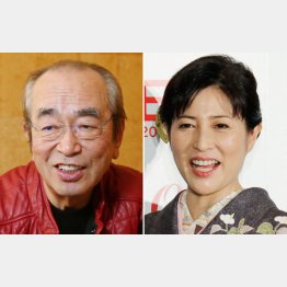 コロナで亡くなった志村けんさん（左）と岡江久美子さん（Ｃ）日刊ゲンダイ