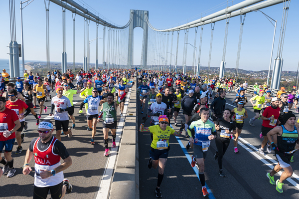 毎年盛り上がりを見せていたニューヨークシティーマラソン（Ｃ）UPI／ニューズコム／共同通信イメージズ