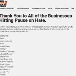 120社以上賛同 米企業がフェイスブックへの広告ボイコット