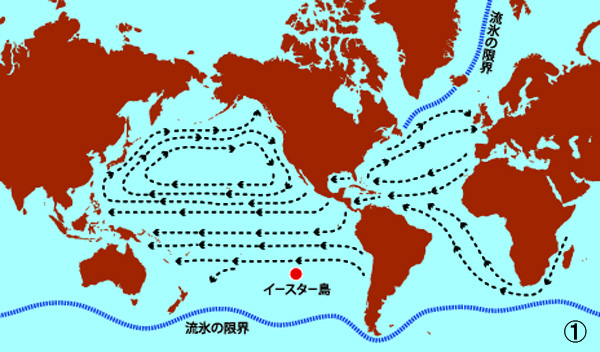 図① 海流の地図（Ｃ）日刊ゲンダイ