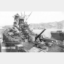 広島県呉軍港で建造中の戦艦大和（1941年9月20日）／（Ｃ）共同通信社